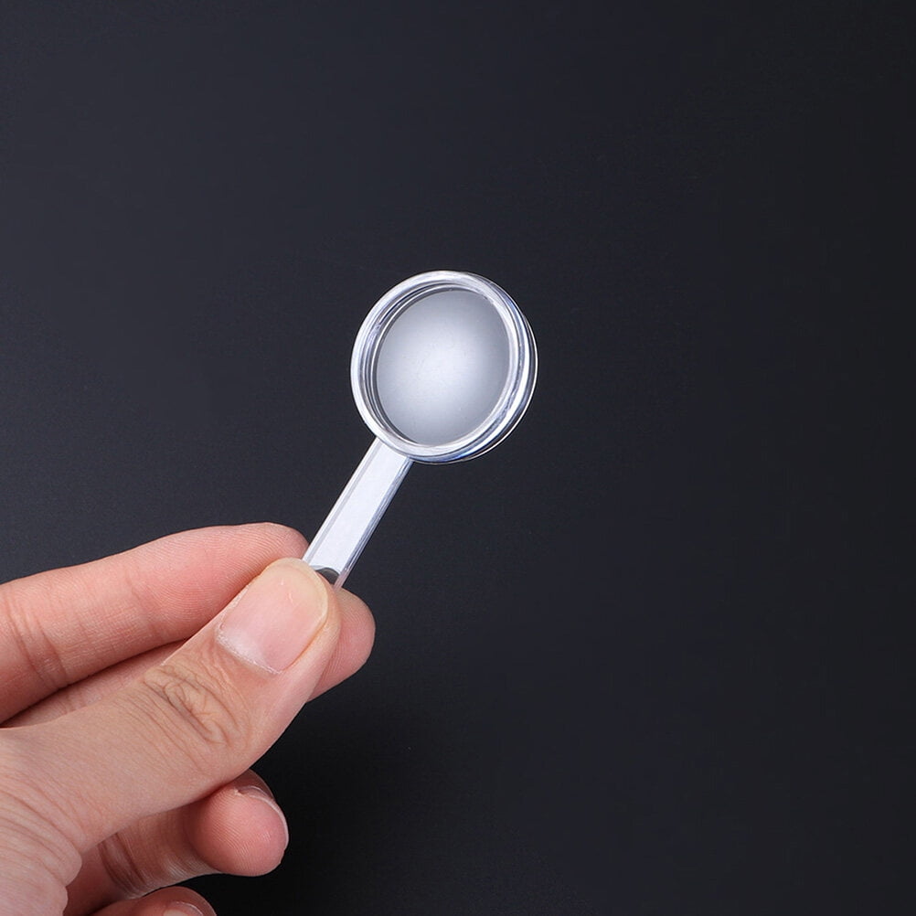 12pcs 5X Plastic Magnifying Glasses Handheld Mini Magnifying Glass
