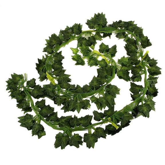 12pcs 6.5ft Artificial Vine Garland with Sweet Potato Leaves, Wall Hanging Foliage Plants for Home and Party Decoration