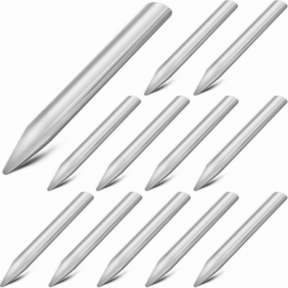 12pcs 6 Inch Laboratory Curved Metal Bead Spoons with Round Tips for Scooping Transferring Mixing Pastes Classroom Tools,12 * round lab