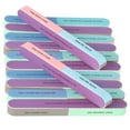 thumbnail image 1 of 12pcs 7 sides Nail File and Buffer Block Nail Buffering Files Emery Boards for Nails, 1 of 5