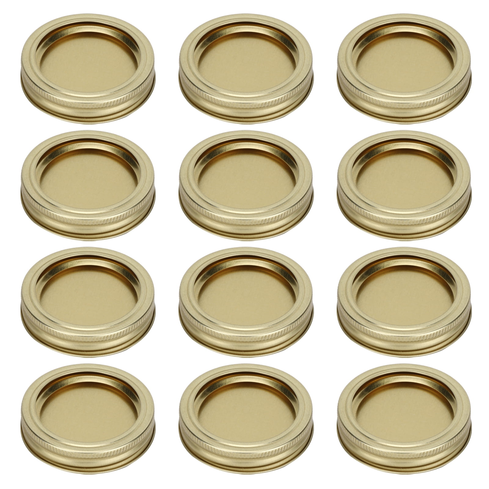 12pcs 70mm Round Regular Mouth Split‑Type Canning Lids, jar Lids for