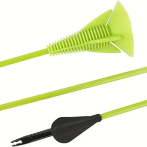 12pcs AMEYXGS Archery 27" Fiberglass Sucker Arrows Safe Suction Cup Arrows for Practice Archery
