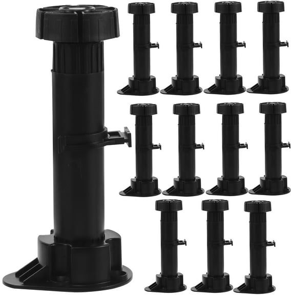 12Pcs Adjustable Cabinet Feet 70mm x 10mm Stable and Reliable Support Legs with Antislip Design for