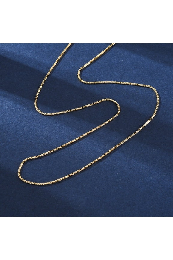 12pcs Adjustable Electroplate Brass Venetian Chain Necklaces Long-Lasting Plated with Lobster Claw Clasps and Round Beads Golden 18.3 inch(46.5cm)