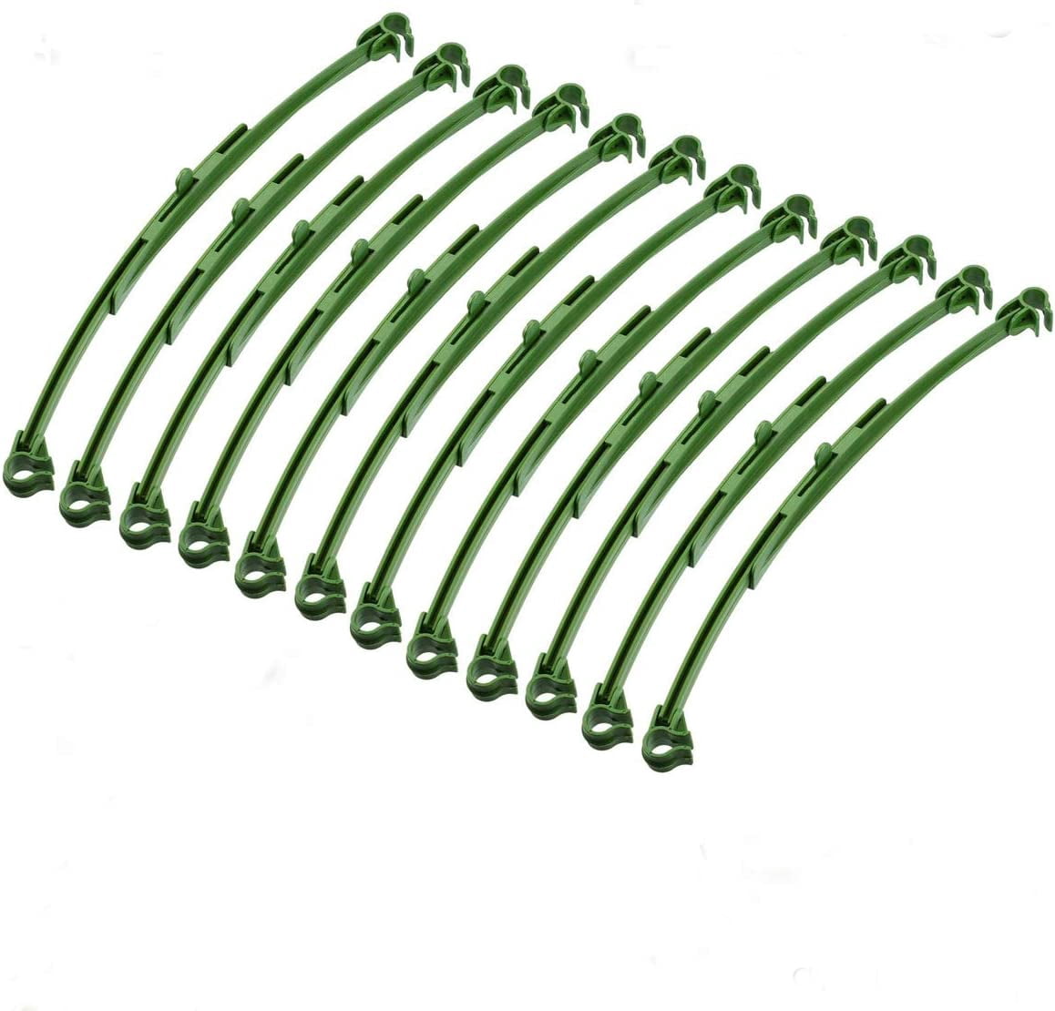 12pcs Adjustable - Stake Arms Tomato Cage Expandable Connectors Garden Climbing Trellis Connecting Rod for 11mm Diameter - Stakes