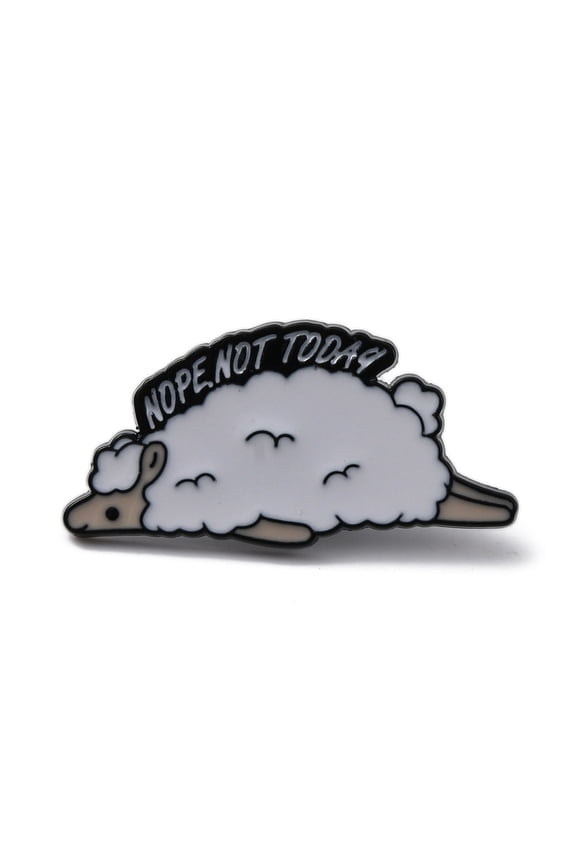 12pcs Alloy Enamel Pins Animal Brooch for Backpack Clothes Sheep 15x30x1.5mm