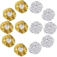 thumbnail image 1 of 12pcs Aluminum Foil Heat Shield Deep Conditioning Heat Cap Shower Cap Disposable Heated Hair Cap Aluminum Foil Hair Coloring Caps Conditioning Cap Aluminum Foil Shower Cap Tin Foil, 1 of 5