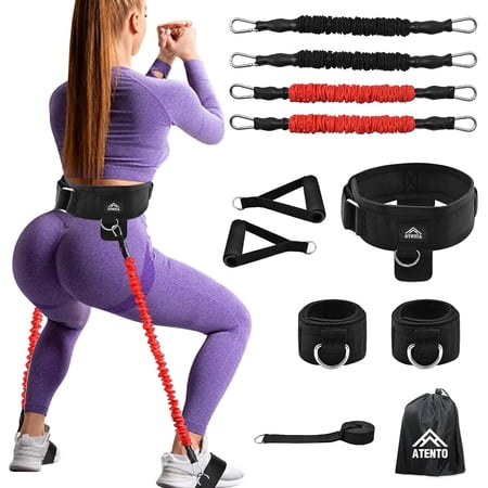 12pcs Ankle Resistance Bands With Cuffs,For Leg and Glutes Workout,Exercise Bands,Booty Training.