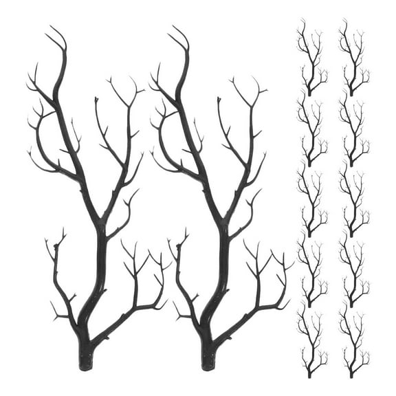 Toyandona 12Pcs Artificial Black Tree Branches for Vase with Realistic Texture Decoration