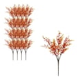 thumbnail image 1 of 12pcs Artificial Lavender Branches, Sunset Red 7-Fork Floral Stems for Vase Decor, 1 of 6