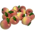 thumbnail image 1 of 12pcs Artificial Peach Simulation Peach Fruit for Home Kitchen Table Cabinet Party Decor Photography Props, 1 of 3