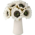 thumbnail image 1 of 12pcs Artificial Sunflowers with Long Stems 5.5" Silk Sunflowers Bulk for Wedding Home Garden Outdoor Party Decoration(White), 1 of 5