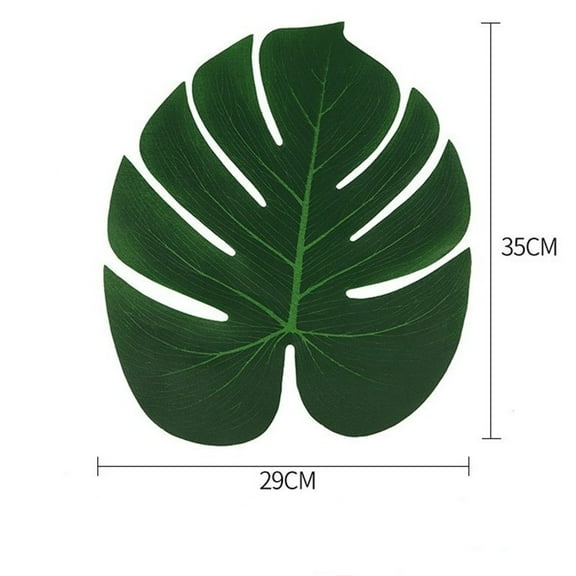 12pcs Artificial Tropical Palm Leaves for Jungle Safari Beach Hawaiian Luau Theme Wedding Birthday Party Table Plant Decor35cm