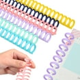 thumbnail image 1 of WEAVILUX easy edit spines Binder Rings Plastic 12 Pcs, 1 of 6
