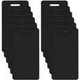 thumbnail image 1 of 12pcs Black Acrylic Badge Buddy 4.49x2.2 Inch DIY Badge Buddy Blanks Sublimation Badge Blank for Nurse Teacher Lab Tech Receptionist Hole: 0.78x0.2 Inch, 1 of 8
