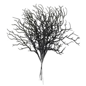 12pcs Black Dried Tree Branches, Halloween Artificial Tree Twigs and Branches for Vases, Dead Branch Stems Picks Table Centerpieces for Halloween Wedding Home Party Supplies