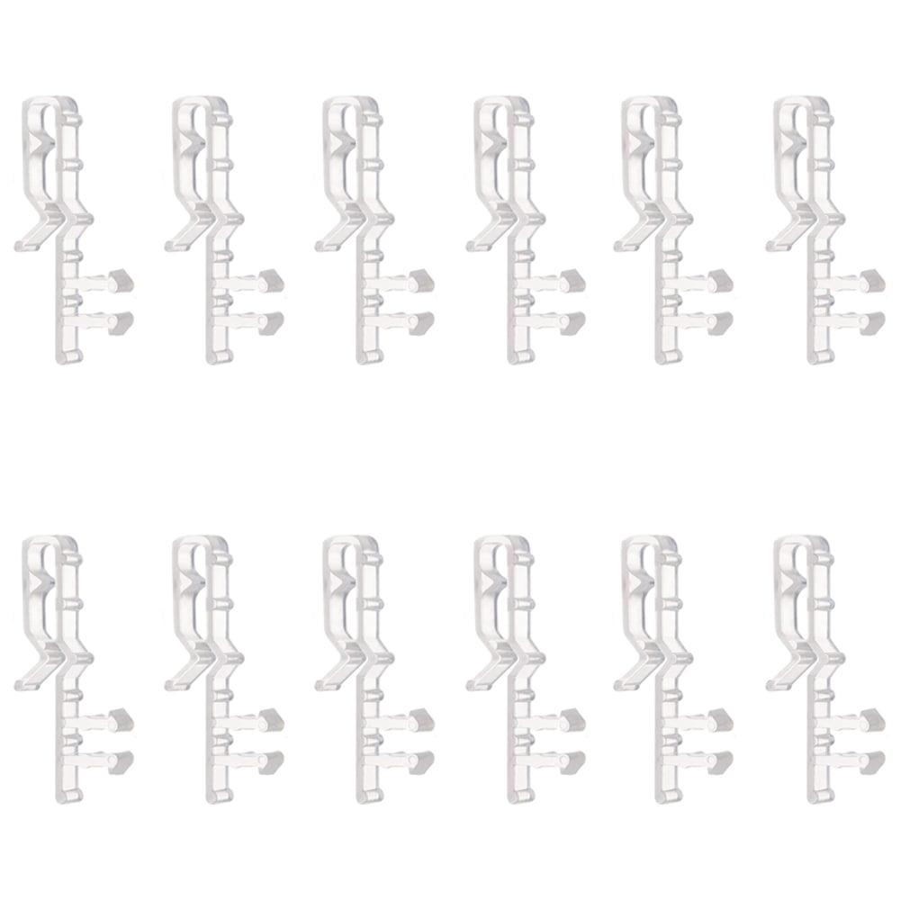 12pcs Blind Valance Clips Clear Plastic Valance Retainer Clips Blind