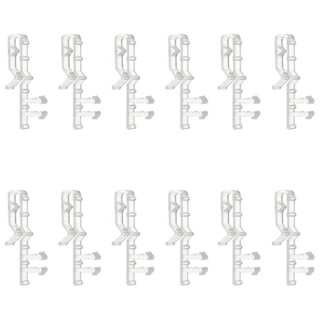 12pcs Blind Valance Clips Clear Plastic Valance Retainer Clips Blind