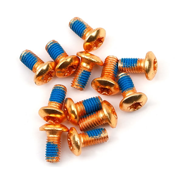 12pcs/Box Convenient T25 Bikes Disc Brake Rotor Bolts Screws for Disc Brake Pads Suitable for Bike Maintenances