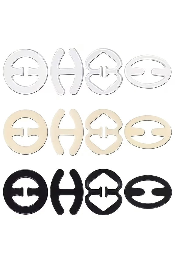 12pcs Bra Clips for The Back - Secure Bra Straps & Control Cleavage