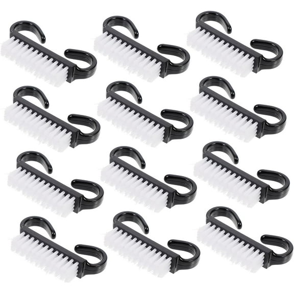12pcs Brush Brush Brushes for Nails Nail Clean up Brush Fingernail Cleaner Cleaning Tool Grips Nail Scrub Brush Handle Nail Cleaner Handle