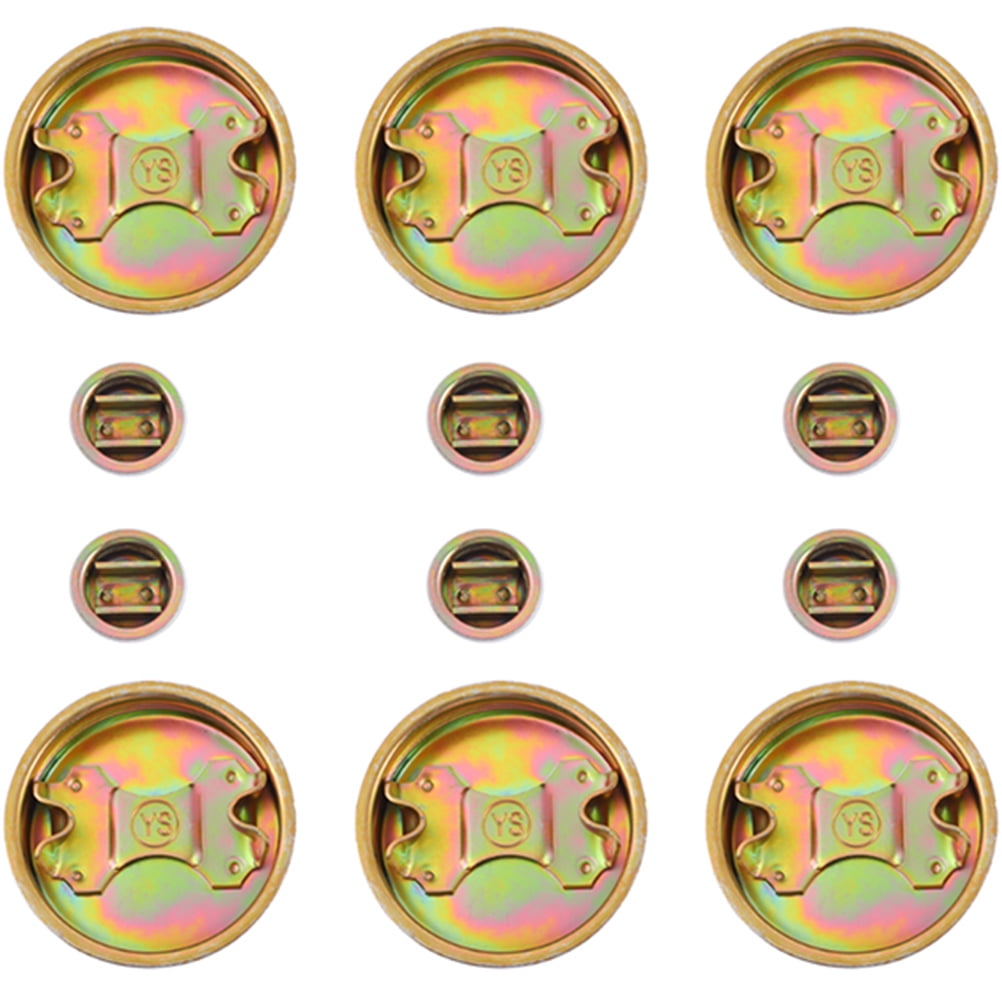 12pcs Bung Cap 200l Oil Drum Cap Water Drum Plug Replacement Iron Seal Cover
