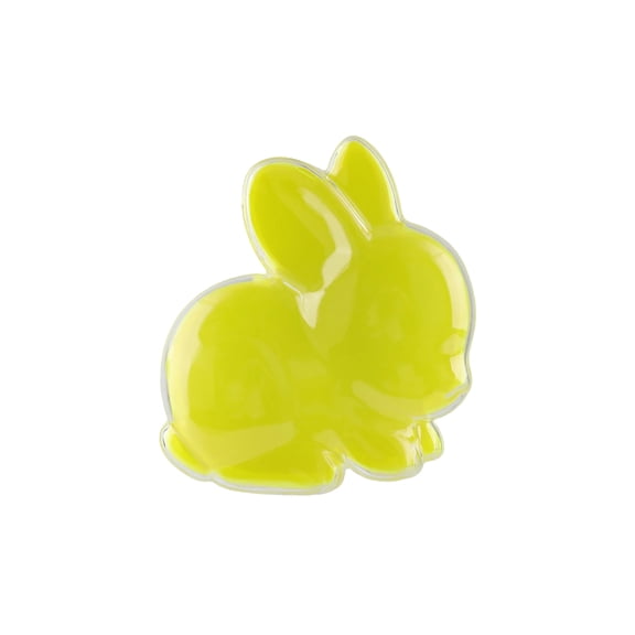 12pcs Bunny Storage Box, 3"Bunny Candy Containers, Bunny Decoration, Bunny Candy Box, Rabbit Shape Clear Candy Box, Empty Candy Storage Favor Containers, Small Plastic Gift Storage Box, Yellow