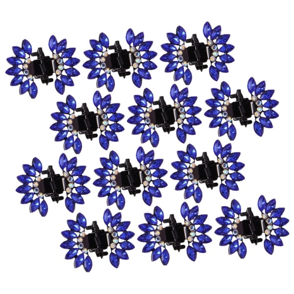12pcs Butterfly Rhinestone Clip Rhinestone Barrettes for Women Rhinestone Hair Clip Mini Hair Claw Clips Hair Clips Small Claw Small Claw Clips for Thick Hair Small Hair Claw Clips