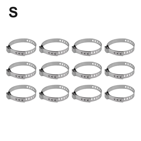 12pcs Car CV Boot Clamp Adjustable Stainless Steel Drive Shaft Axle Joint Clip