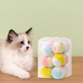 thumbnail image 1 of 12pcs Cat Toy Ball Cute Colorful Yarn Puff Balls Fun Kitten Fuzzy Balls Small Cat Pompom Balls Toys for Indoor Cats Interactive Soft Quiet Cat Toy Balls, 1 of 6