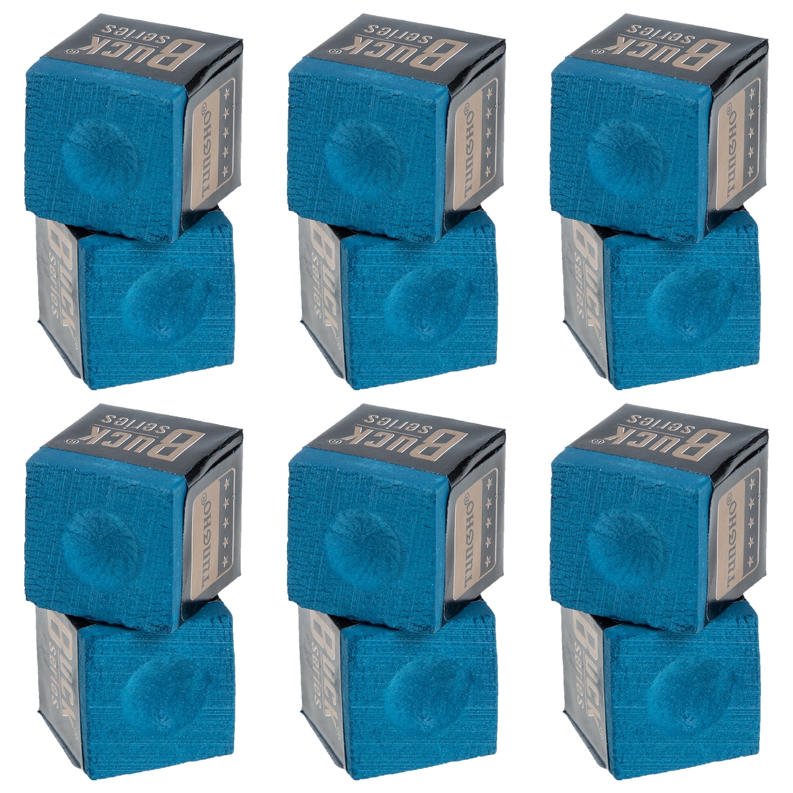 12pcs Chalk Cubes Wiping Powder Table Chalk Billiards Playing