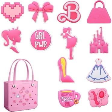 12pcs Charms for Bogg Bag, PVC Beach Charms for Simply Southern Totes, Insert Decorative for Handbag Beach Tote