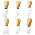 thumbnail image 1 of 12pcs Cheese Knives, Wooden Handle Cheese Knife set for Charcuterie Board, Mini Steel Stainless Cheese Cutter, Spreader, Fork for Party Wedding Christmas, Charcuterie Accessories, 1 of 6