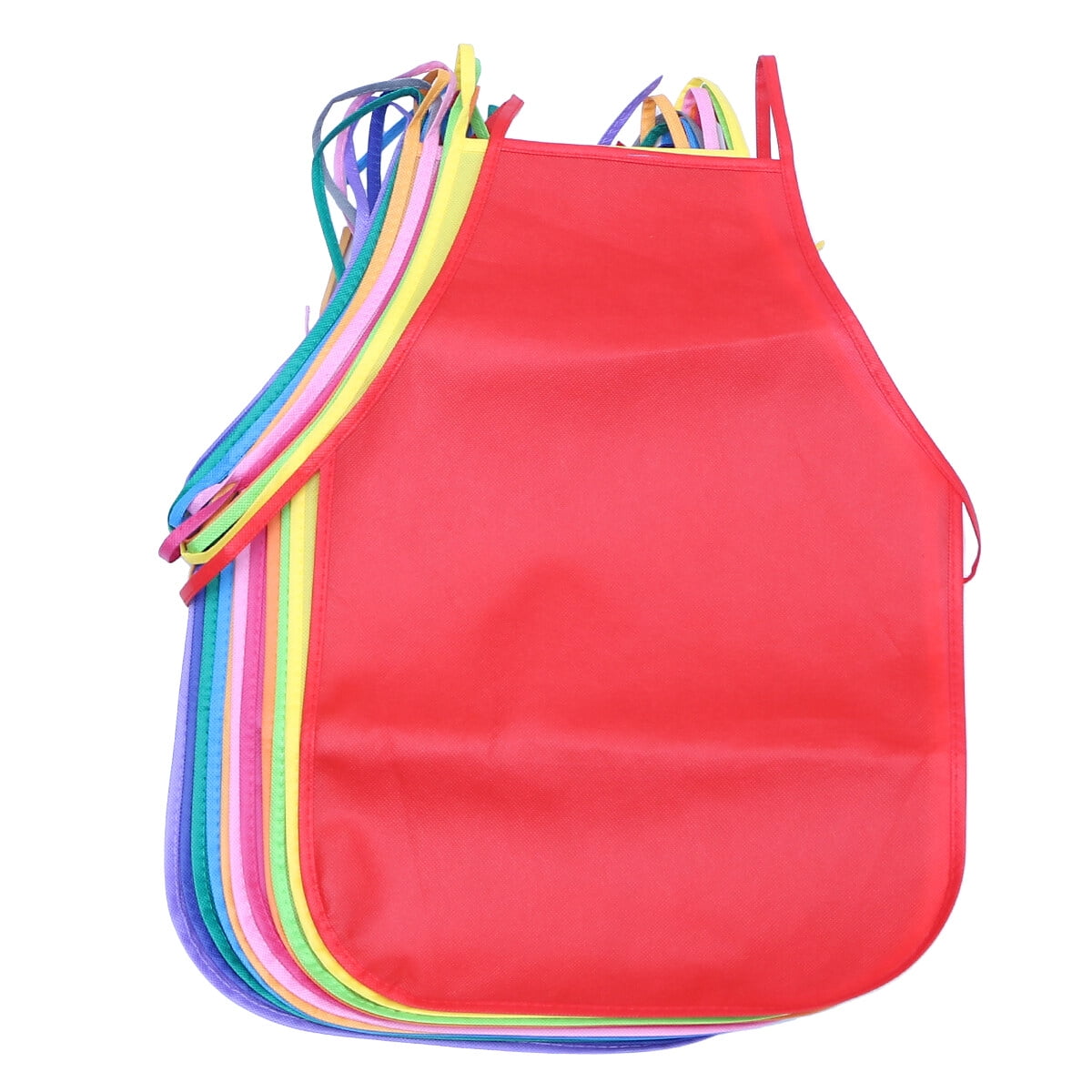 12pcs Children's Artists Aprons Nonwoven Fabric Disposable Painting