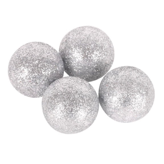 12pcs Christmas Baubles Glitter Chic Round Christmas Balls Ornament New Year Christmas Tree Decorations