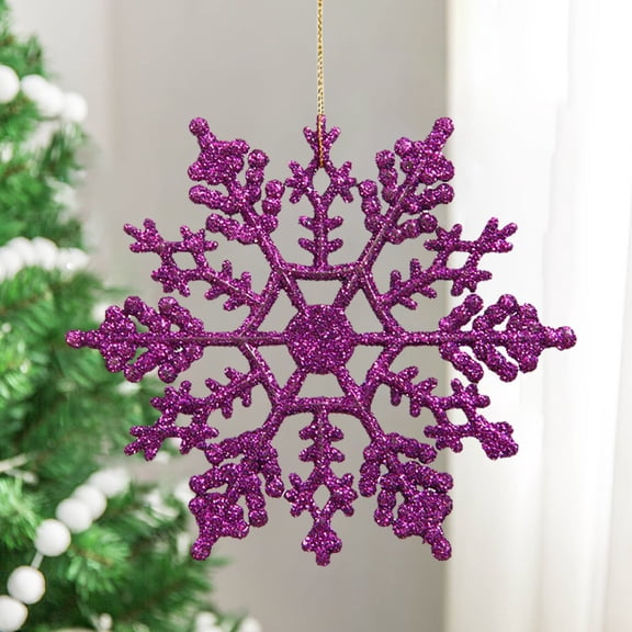 12pcs Christmas Snowflake Ornaments Decorations,Sparkling Snowflakes Hanging Ornaments for Christmas Tree,Winter Wonderland,Window,Ceiling,Birthday Party,New Year Decor Craft Embellishing