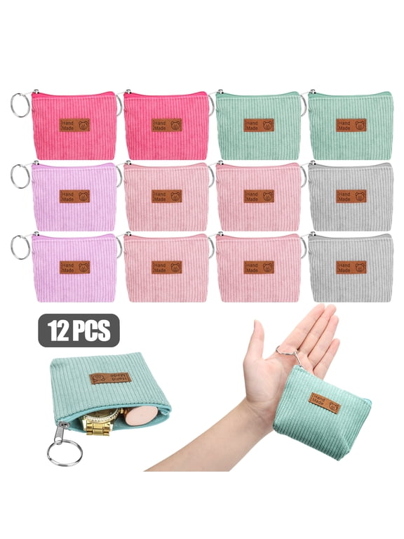 12pcs Coin Purses, EEEkit Bear Mini Change Purse Wallets Small Change Purs for Women