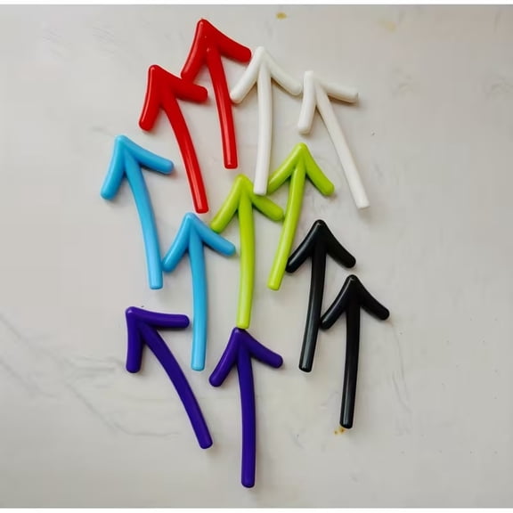 12pcs Colorful 3D Arrow Magnets - Vibrant Magnetic Stickers for Whiteboards, Blackboards, Photos, Notes & Memos