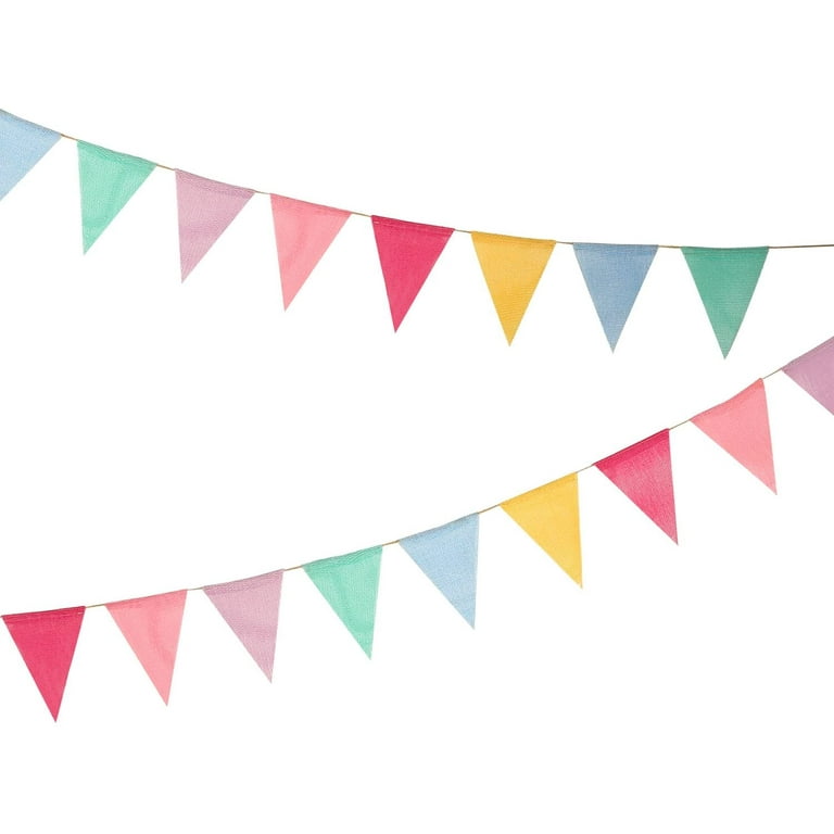 12pcs Colorful Pennant Banner Flags Multicolor Bunting String Triangle  Flags Bulk, Garland for Grand Opening, Carnival Theme Birthday Party  Decoration
