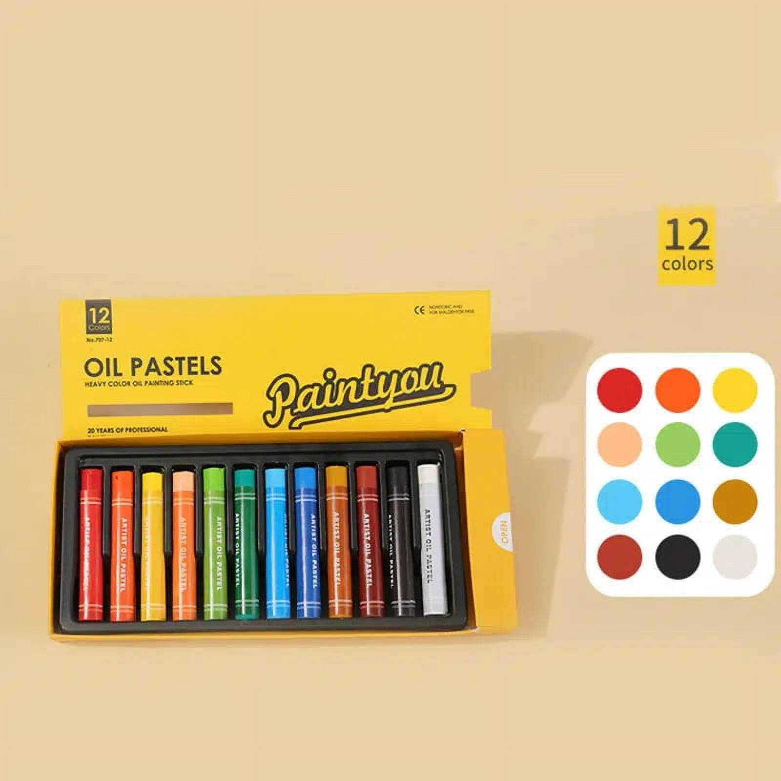 18Pcs Oil Pastel Sticks Soft, Pastels Drawing Media Chalk Pastels for  Artists Beginners Teachers Students Kids