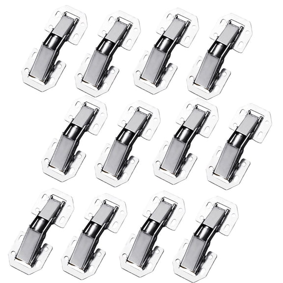 12pcs Concealed Hinge 90 Degree Hinge Concealed Cabinet Door Hinge With Screws