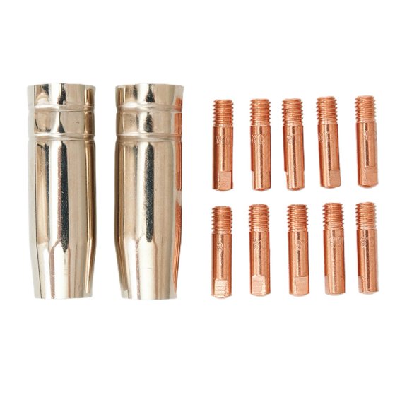 12pcs Consumables Shroud MB15 Welding Contact Tips 0.8mm MIG Welder Torch