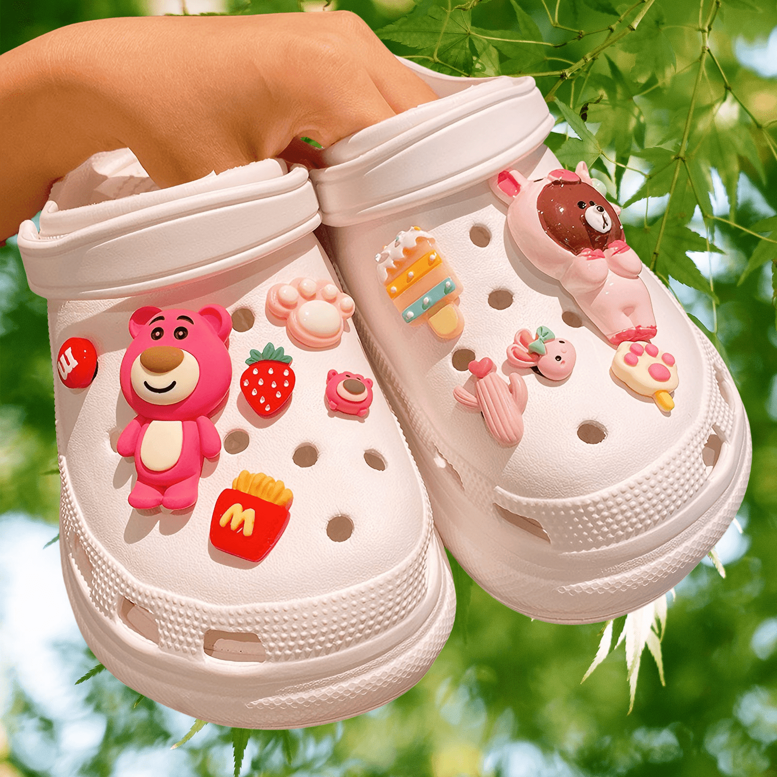 12pcs Cute 3D Shoe Charms DIY Matching Shoe Decoration Cute 3D Cartoon Anime Shoe Decoration Charms for Shoes with Holes Shoe Accessories for Boys and Girls Style D Walmart