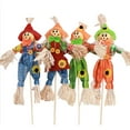 thumbnail image 1 of 12pcs Decoration Small Scarecrow for Garden Home Yard Porch Fall Harvest Standing Decor, 1 of 6