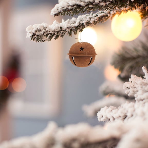 12pcs Decorative Craft Bells Rusted Jingle Bells Rusty Metal Bells for Wedding