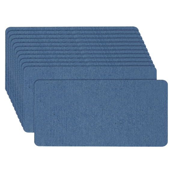 Uxcell Denim Iron on Patches for Clothes 7.9" x 3.9" Denim Patches Iron on Denim Dark Blue