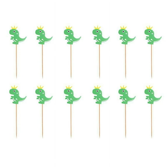 12pcs Dinosaur Cake Topper