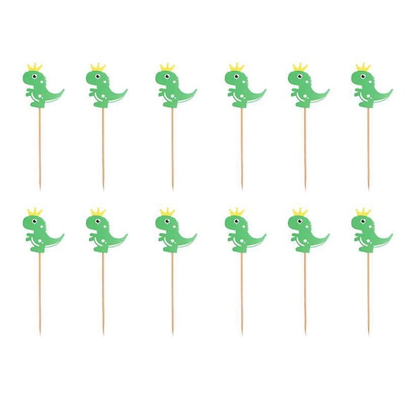12pcs Dinosaur Cake Topper