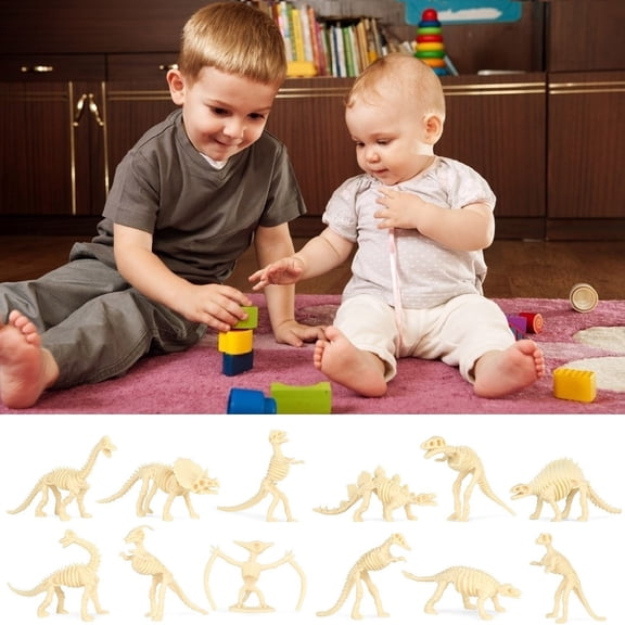 12pcs Dinosaur Model Toys,Realistic Simulation Ornament Toys,Durable Non-Toxic Plastic Toys,Imagination Stimulation Toys,Party Decor Collection Toys,Educational Interactive Gift Toys