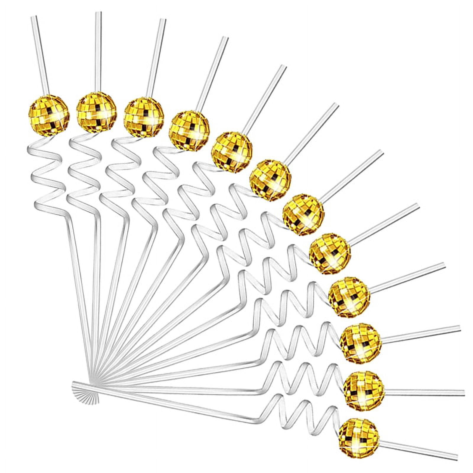 Disco Ball Paper Straws - 12pcs.